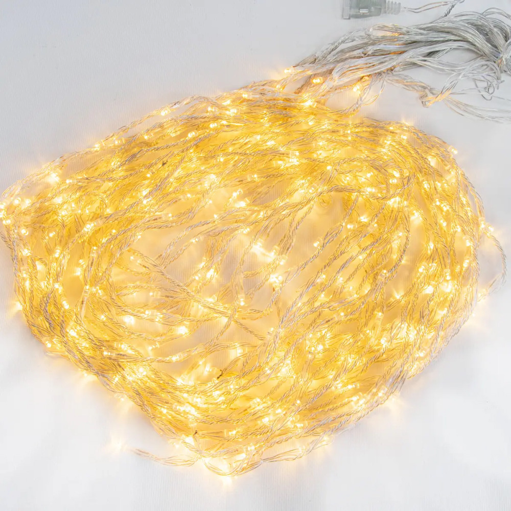 Гирлянда водопад светодиодная 200 LED 2x2 м 8 режимов 220В IP54 Теплый белый - фото 9 Гирлянда водопад светодиодная 200 LED 2x2 м 8 режимов 220В IP54 Теплый белый - фото 9