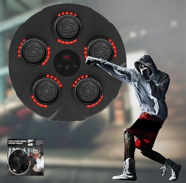 Настінний бокс-тренажер із підсвічуванням/динаміком для тренувань (2104618357) - фото 7 Настінний бокс-тренажер із підсвічуванням/динаміком для тренувань (2104618357) - фото 7