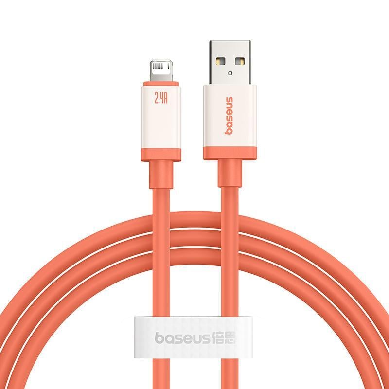 Кабель BASEUS USB to Lightning для iPhone iPad Data Cable 1 м 2,4A 480 Mbps Orange (P10368803731-00)