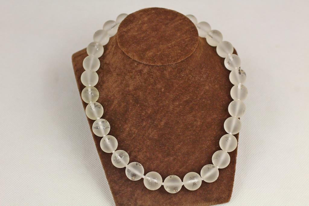 Ожерелье горный хрусталь с фениксом 45 см Серебристый (31323246)