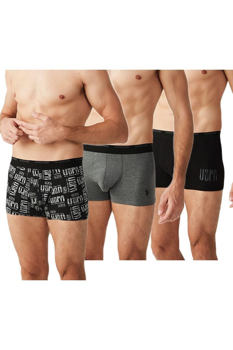 Труси боксеры U.S. Polo ASSN р. 54/2XL 3 шт. Черный/Антрацит (67938) Труси боксеры U.S. Polo ASSN р. 54/2XL 3 шт. Черный/Антрацит (67938)