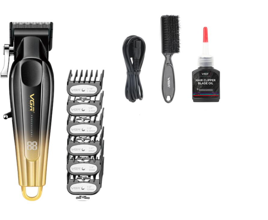 Машинка аккумуляторная VGR для стрижки Золотой (V-662)