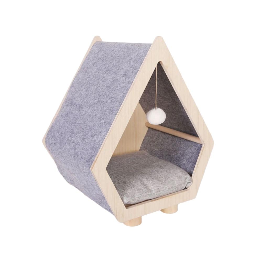 Домик-лежанка для кошек и маленьких собак Feltie фетровый с подушкой и игрушкой (6f9c78c4) Домик-лежанка для кошек и маленьких собак Feltie фетровый с подушкой и игрушкой (6f9c78c4)