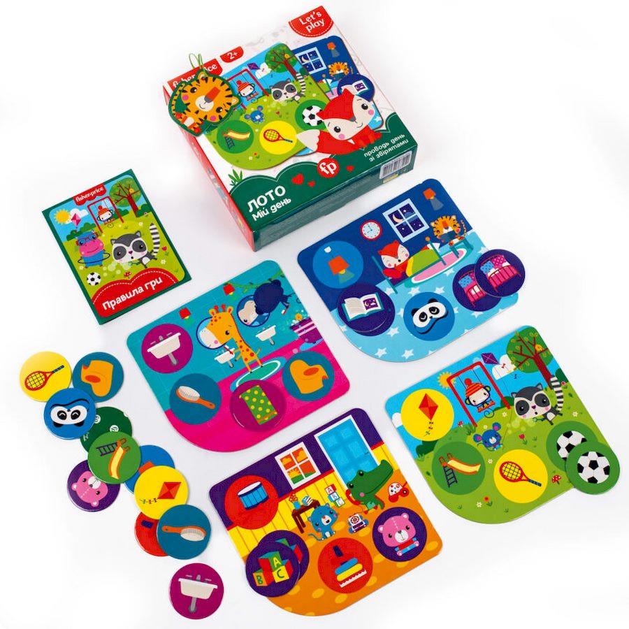 Настільна гра Vladi Toys Fisher Price Лото/Мій день VT2910-02 4 гральні поля (RLT35427) - фото 2