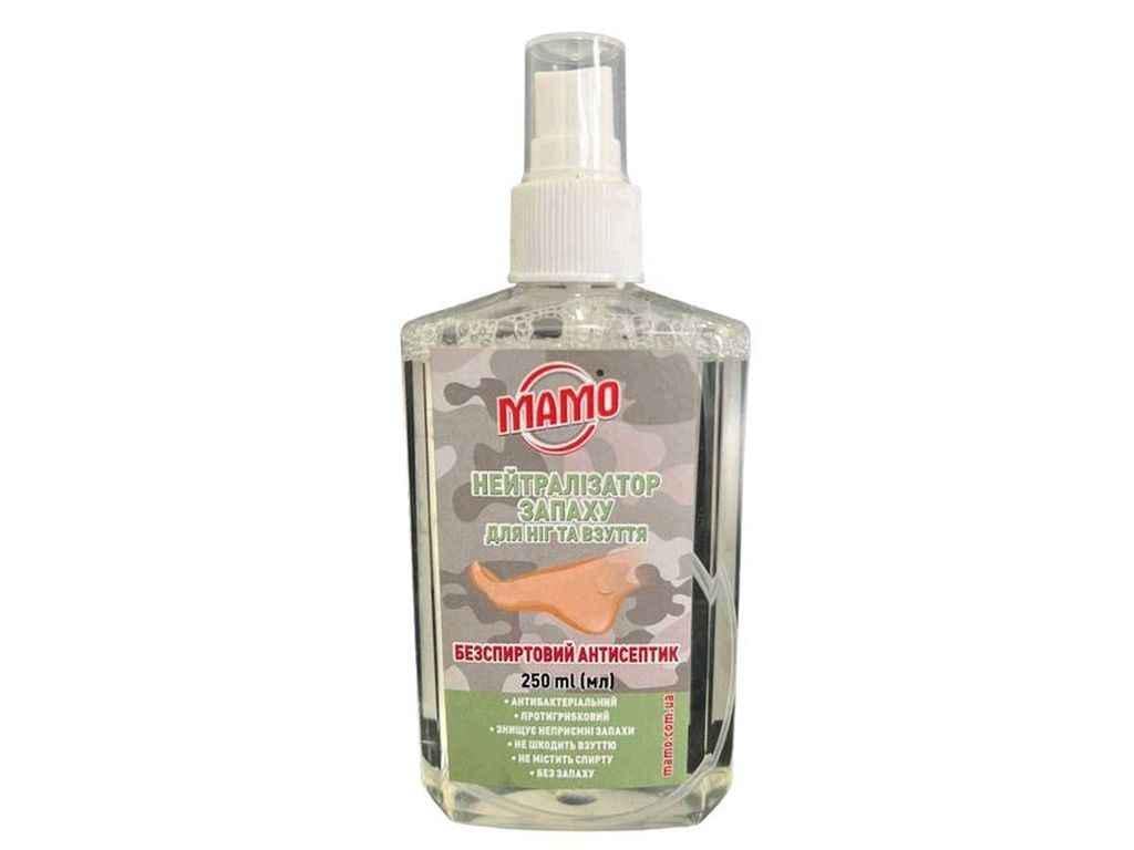 Нейтрализатор запаха для ног и обуви МАМО бесспиртовый антисептик 250 мл