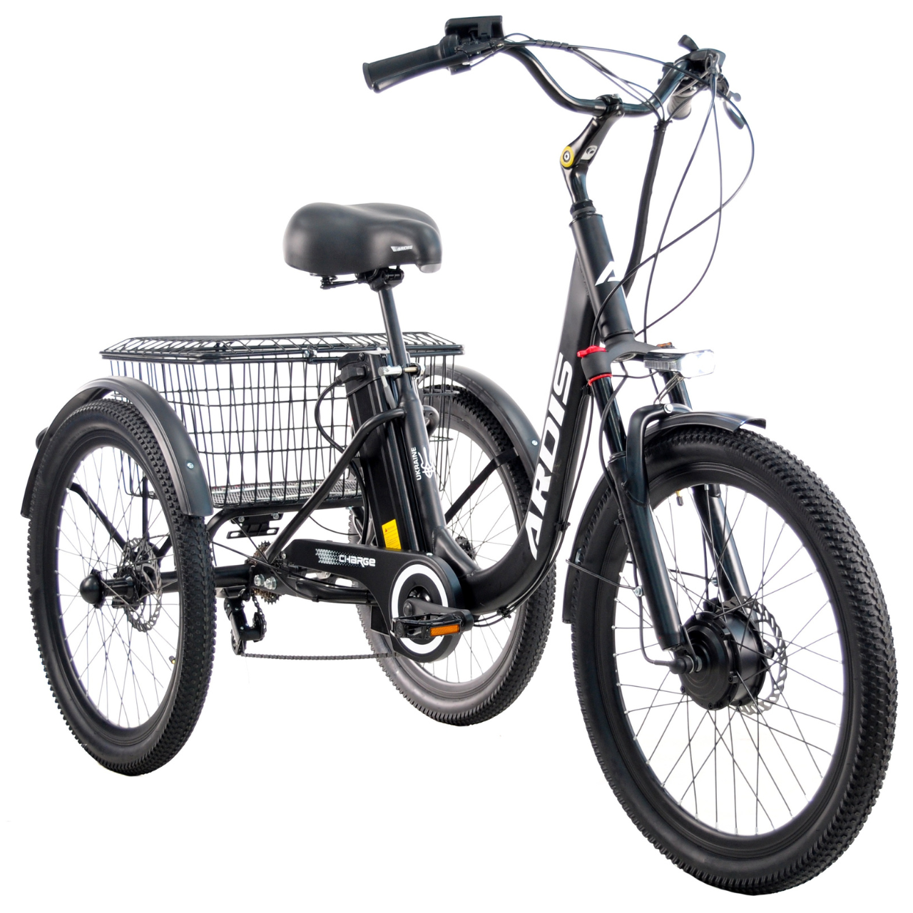Велосипед трехколесный с электроприводом Ardis 24 CTB ST Charge 350W 48V/13 Ah-45 км запас хода
