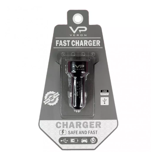 Зарядний пристрій автомобільний Veron C-604A 2USB/2,4A Black - фото 4 Зарядний пристрій автомобільний Veron C-604A 2USB/2,4A Black - фото 4