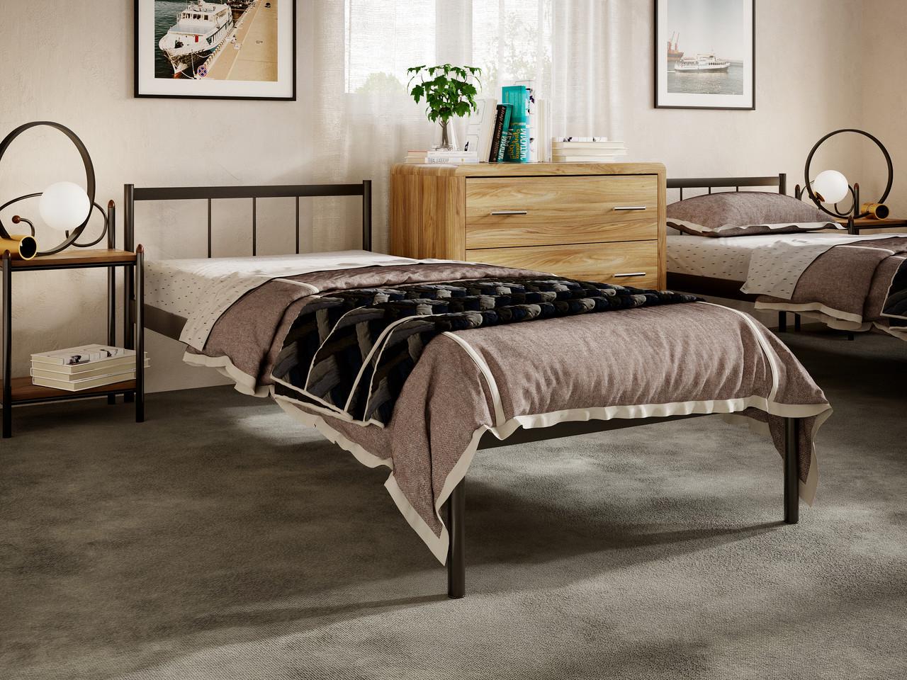 Ліжко односпальне BASIS-1 металеве 800х2000 мм (3906959)