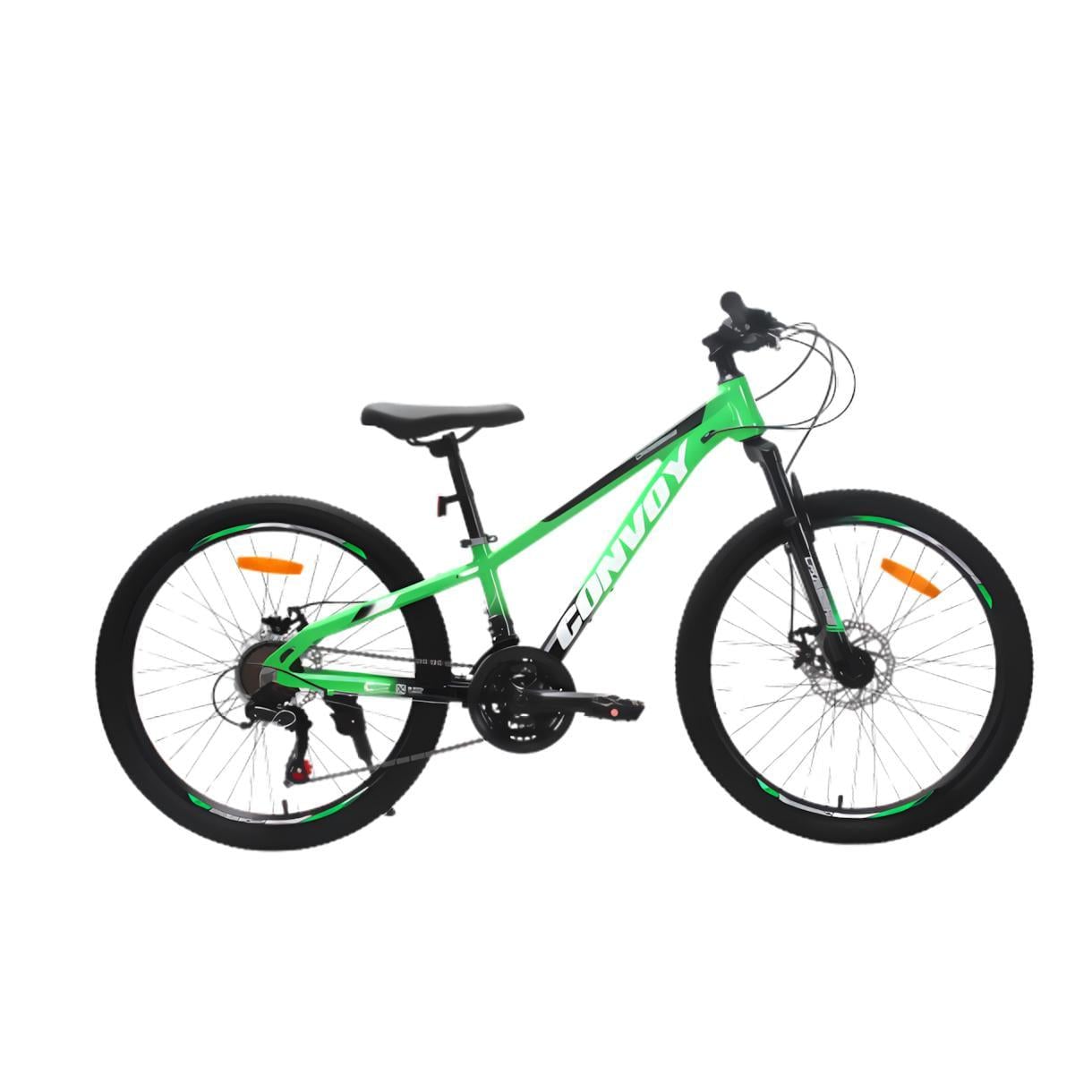 Велосипед CrossBike CONVOY 24" 11" Зелений/Чорний (210)