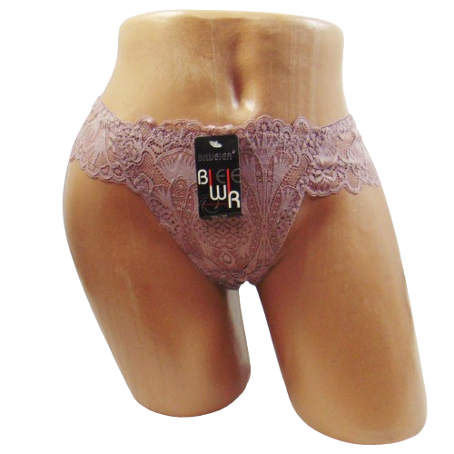 Трусы кружевные бразилиана Biweier 758 L Сиреневый