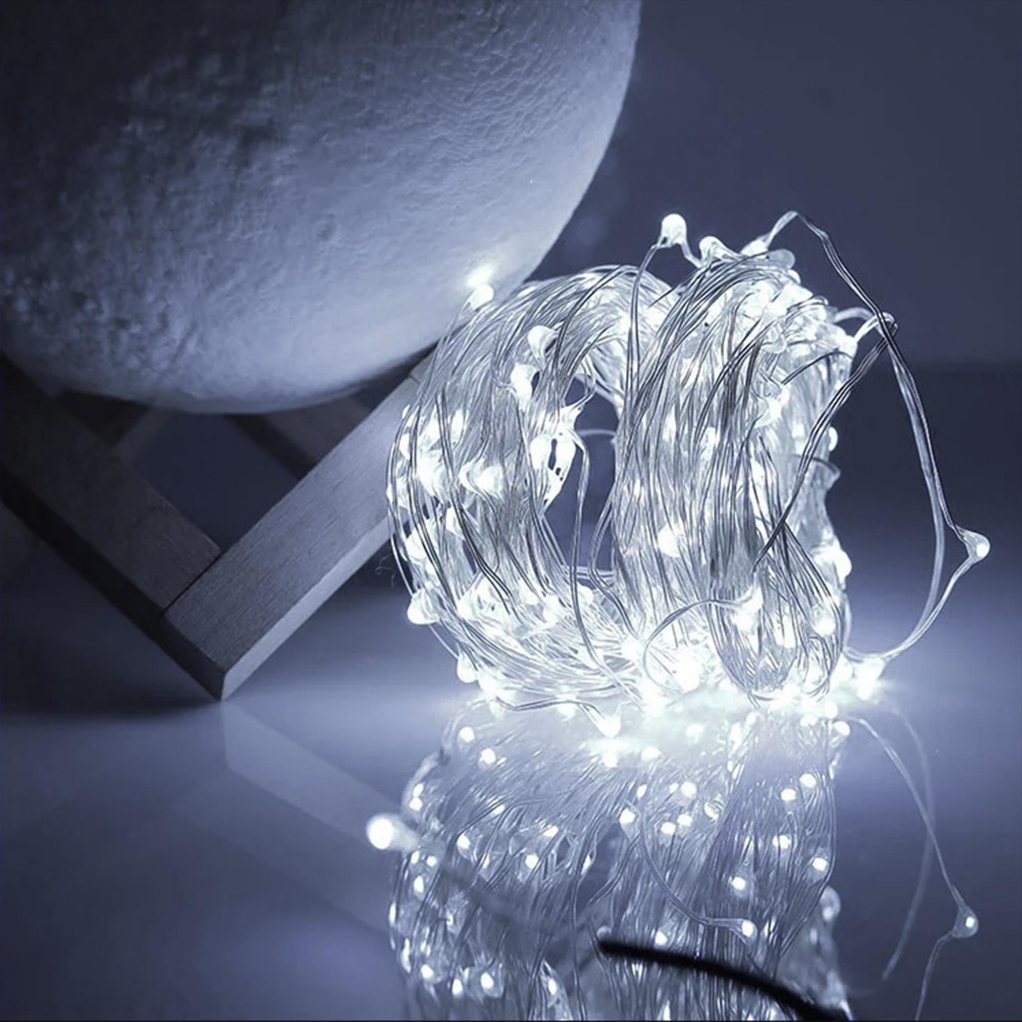 Гірлянда Роса на батарейках 5 м Біле свічення (HA-54) - фото 5