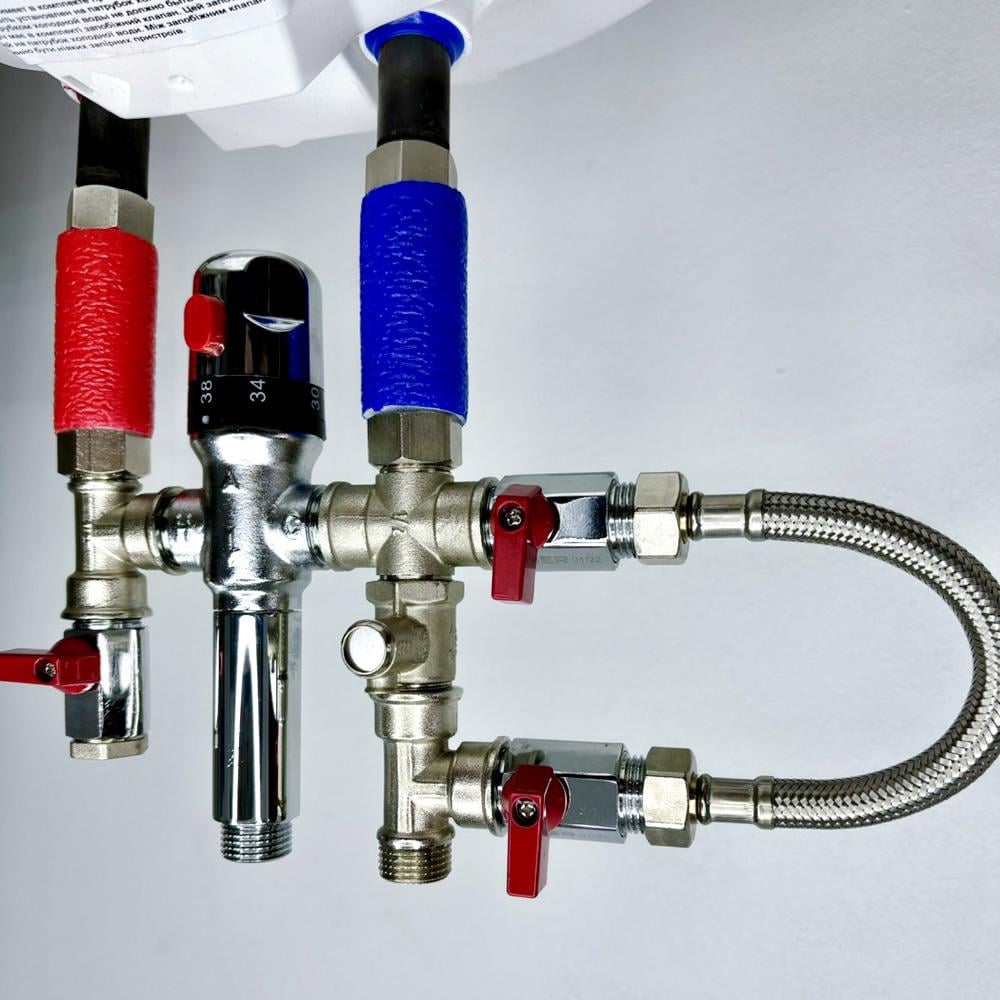 Смеситель-термостат бойлера Mixer Bypass Boiler Serie sс с байпасом 15.1 1/2" - фото 7