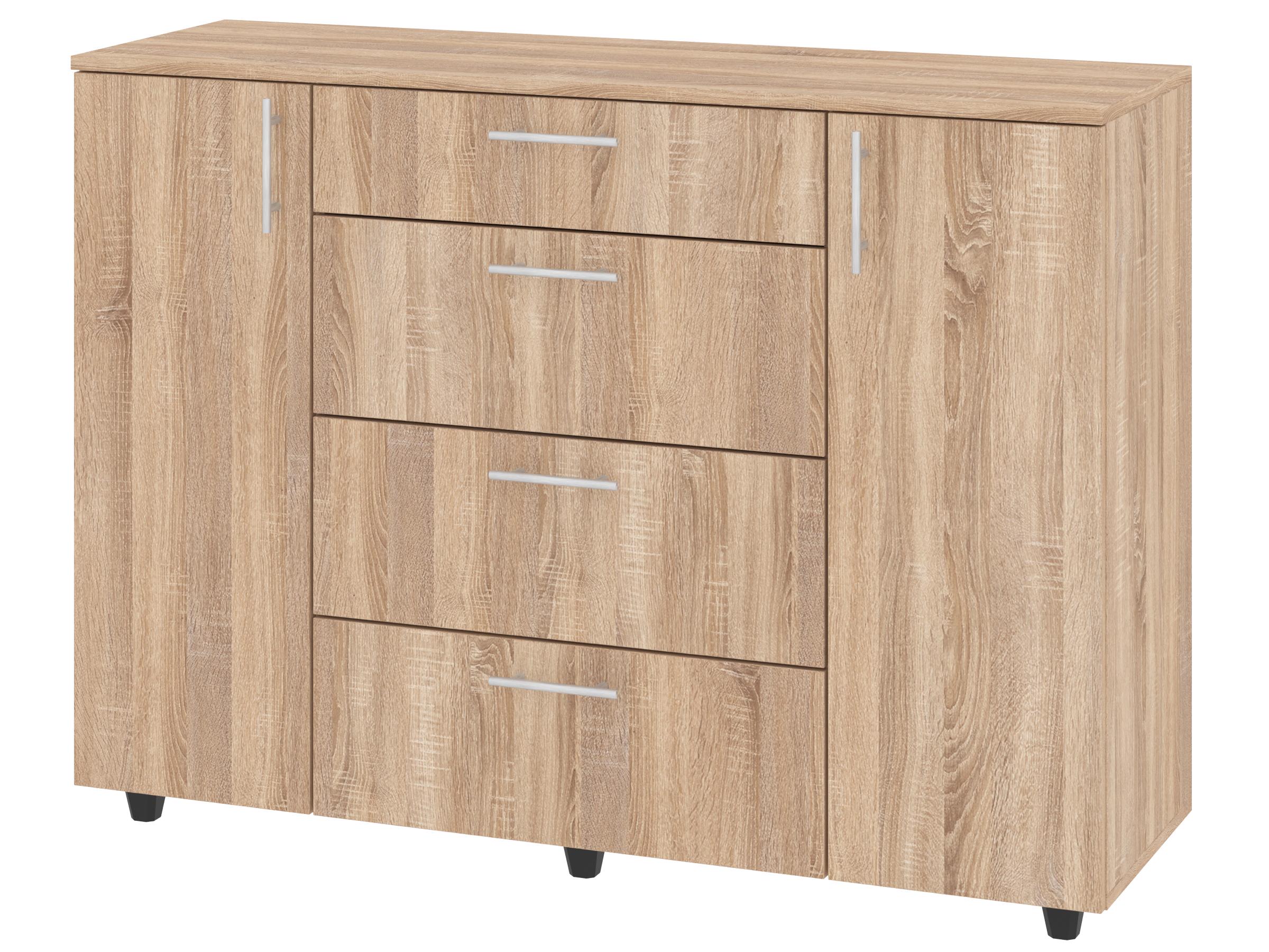Комод с ящиками PEHOTIN Милана К-2+4 ДСП 120х38х87,4 см Дуб сонома (PN-100436) Комод с ящиками PEHOTIN Милана К-2+4 ДСП 120х38х87,4 см Дуб сонома (PN-100436)