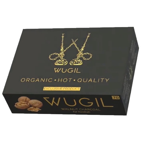 Уголь для кальяна WUGIL gold с ореховой скорлупы 1,1 кг