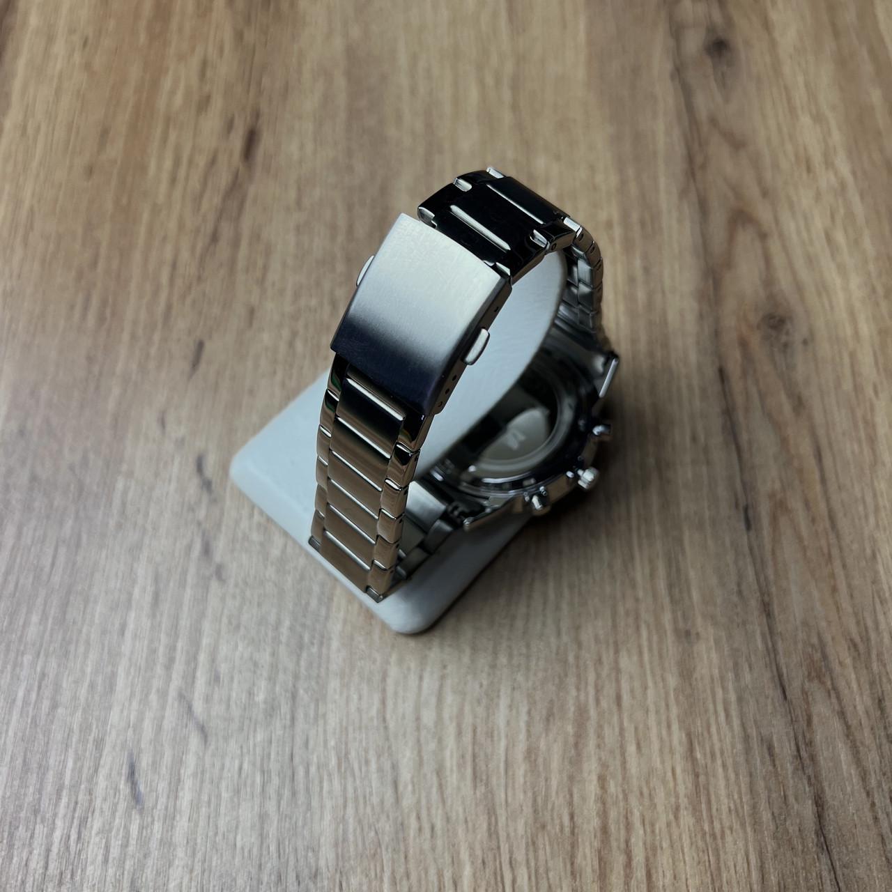 Часы мужские металлические Skmei с датой Серебристый (z069-1) - фото 4 Часы мужские металлические Skmei с датой Серебристый (z069-1) - фото 4