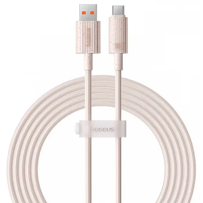 Кабель BASEUS Habitat Series Fast Charging Cable USB to Type-C P10360203421-01 100W 2 м Pink