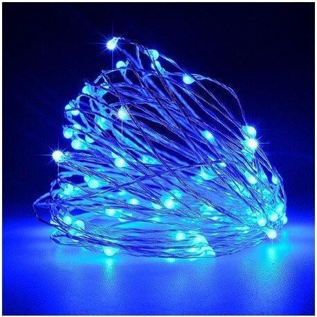 Гірлянда Роса 20 м 200 LED USB/батарейки Синій (13390802) - фото 1