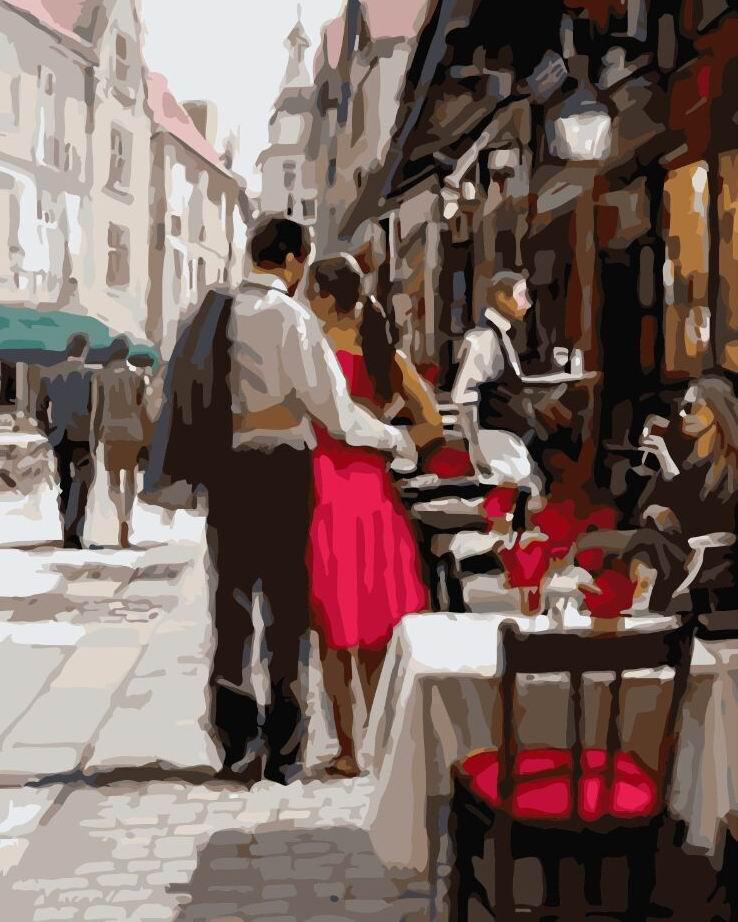 Картина по номерам Brushme "Пара в Париже" 40х50 см (BK-GX3562) Картина по номерам Brushme "Пара в Париже" 40х50 см (BK-GX3562)