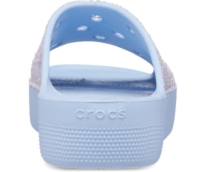 Слайди Crocs Classic Platform Glitter Slide р. 38-39 Blue Calcite/Multi (14907081) - фото 2