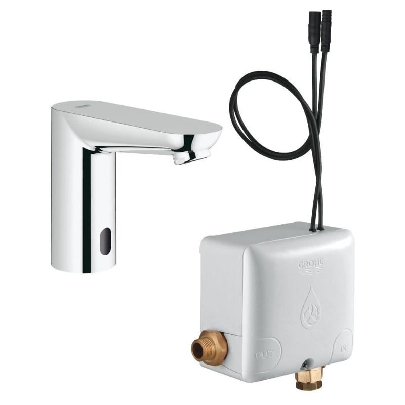 Сенсорный смеситель для раковины Grohe Euroeco Cosmopolitan E 36384000 6V без функции смешивания воды Хром (54197)