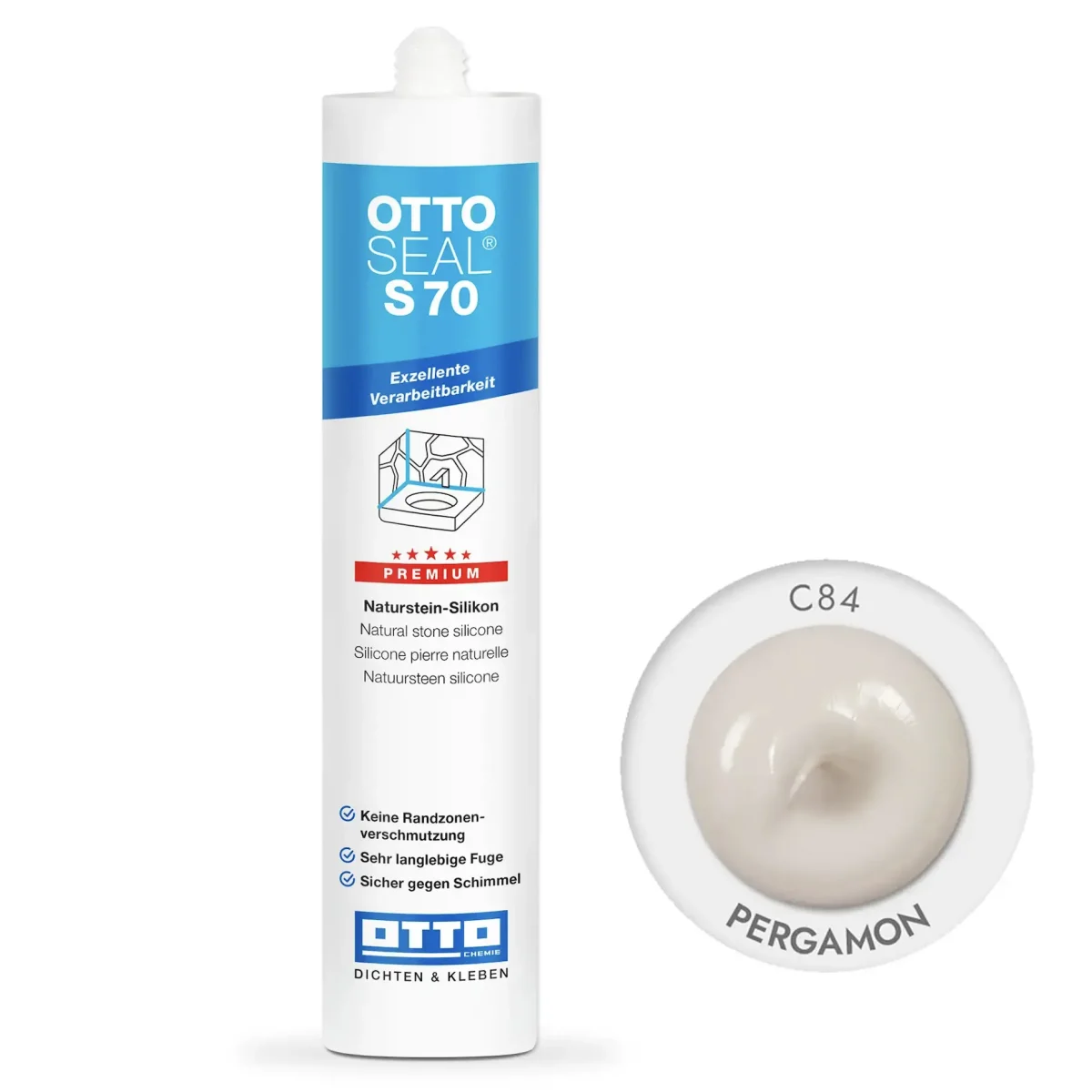 Силіконовий герметик OTTOSEAL S70 310 мл C84 pergamon (S70C84)