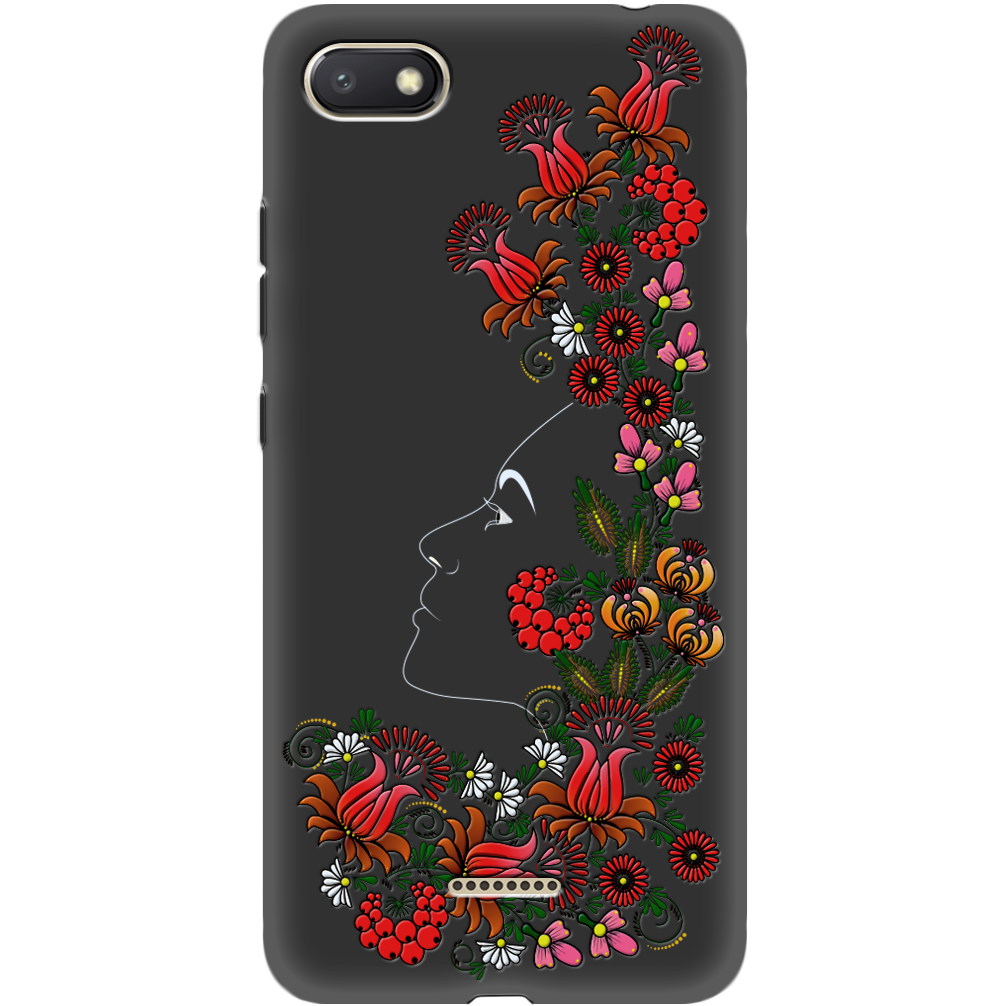 Чехол Boxface Xiaomi Redmi 6A 3D Ukrainian Muse Черный силикон (34811-bk64-35160)