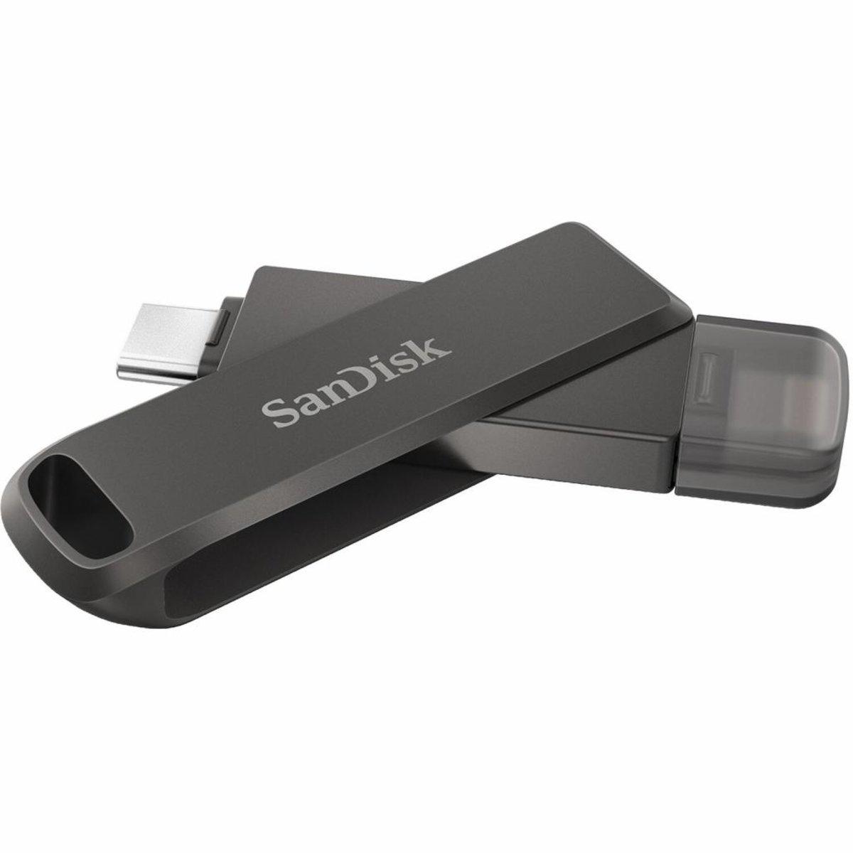 Флеш-пам'ять SanDisk iXpand Luxe USB Type-C/Lightning для Apple 64 Гб Black (SDIX70N-064G-GN6NN)