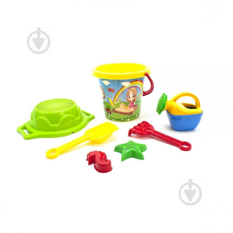 Песочный набор Технок 7 элементов Жёлтый (1455)