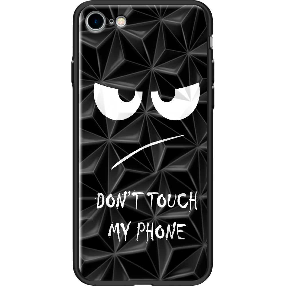Чохол BoxFace Apple iPhone 7/8 SE 2020 Don't Touch my Phone Чорний силікон із призмою (26205-up535-37544)