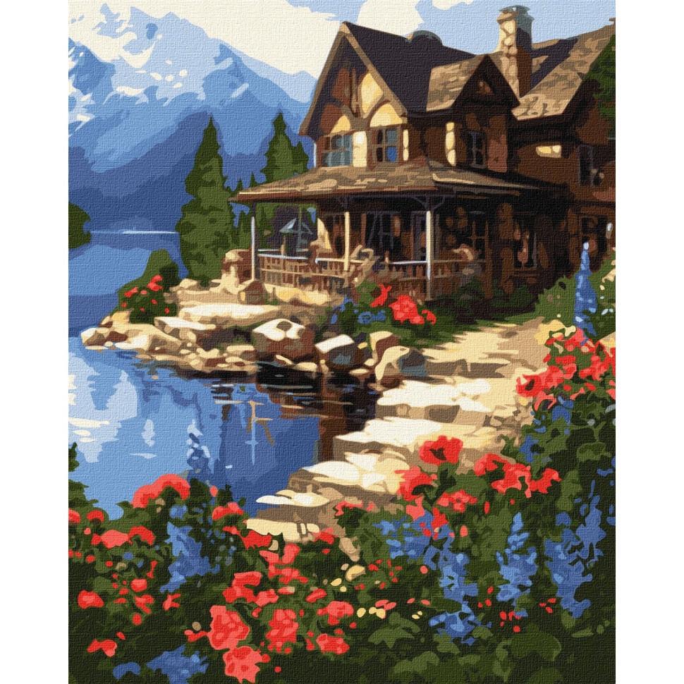 Картина по номерам Идейка Домик у моря 40x50 см (KHO6325)