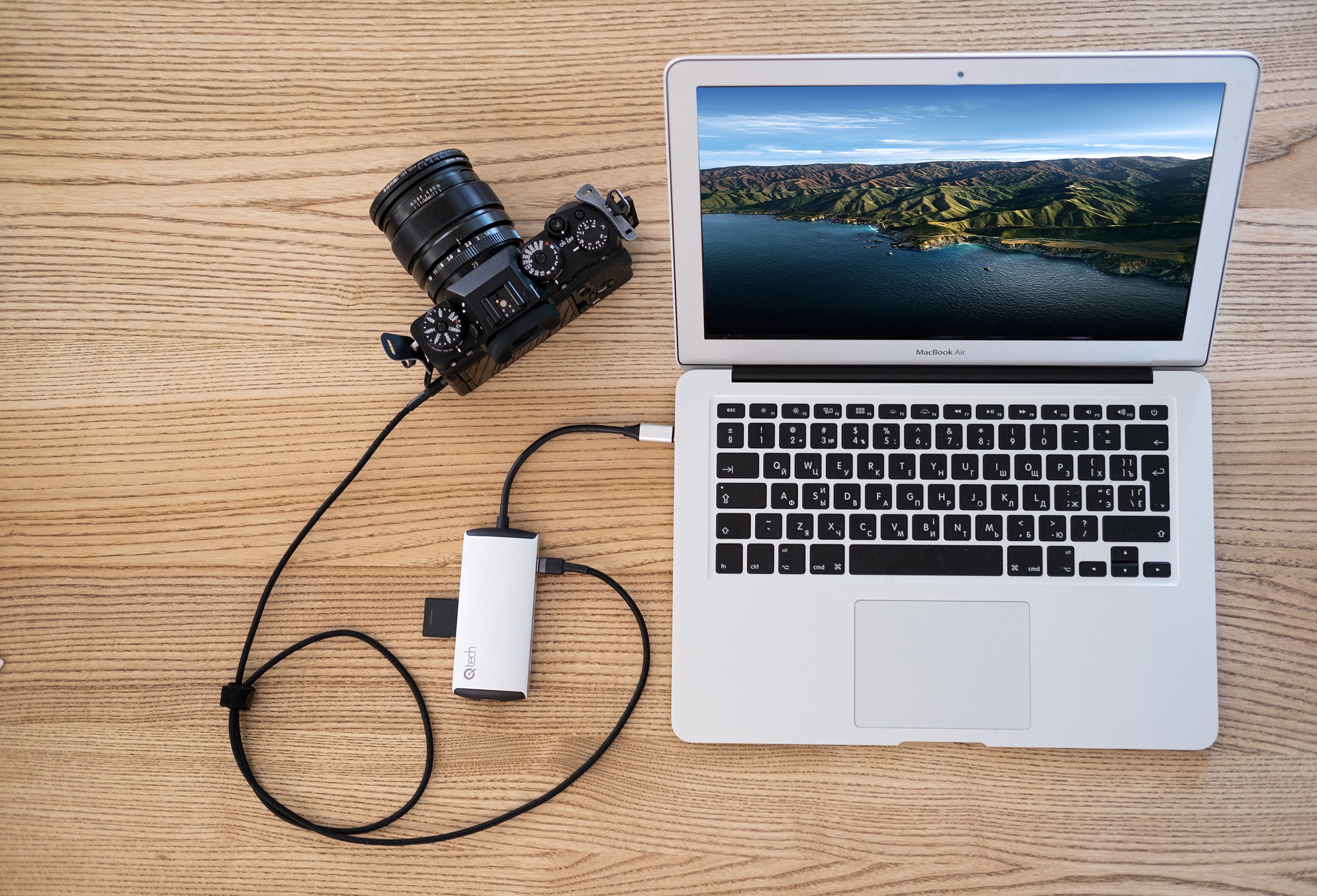 USB-хаб Qitech 8 в 1 Aluminum Type-C Silver (QT-Hub6c_sl) - фото 5 USB-хаб Qitech 8 в 1 Aluminum Type-C Silver (QT-Hub6c_sl) - фото 5