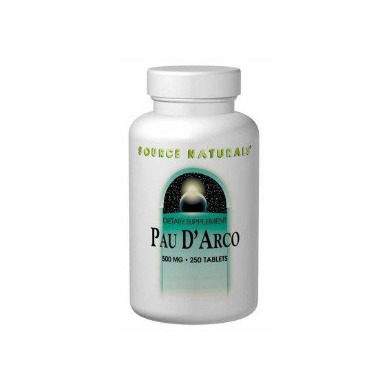 Дерево муравьиное Source Naturals Pau D'Arco 500 мг 250 табл. (000005080)