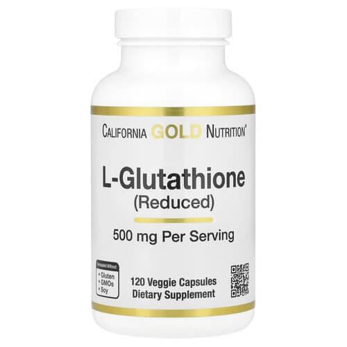 Глутатион Калифорния Gold Nutrition L-Glutathione 500 мг 120 вегетарианских капс. (CGN-01898)
