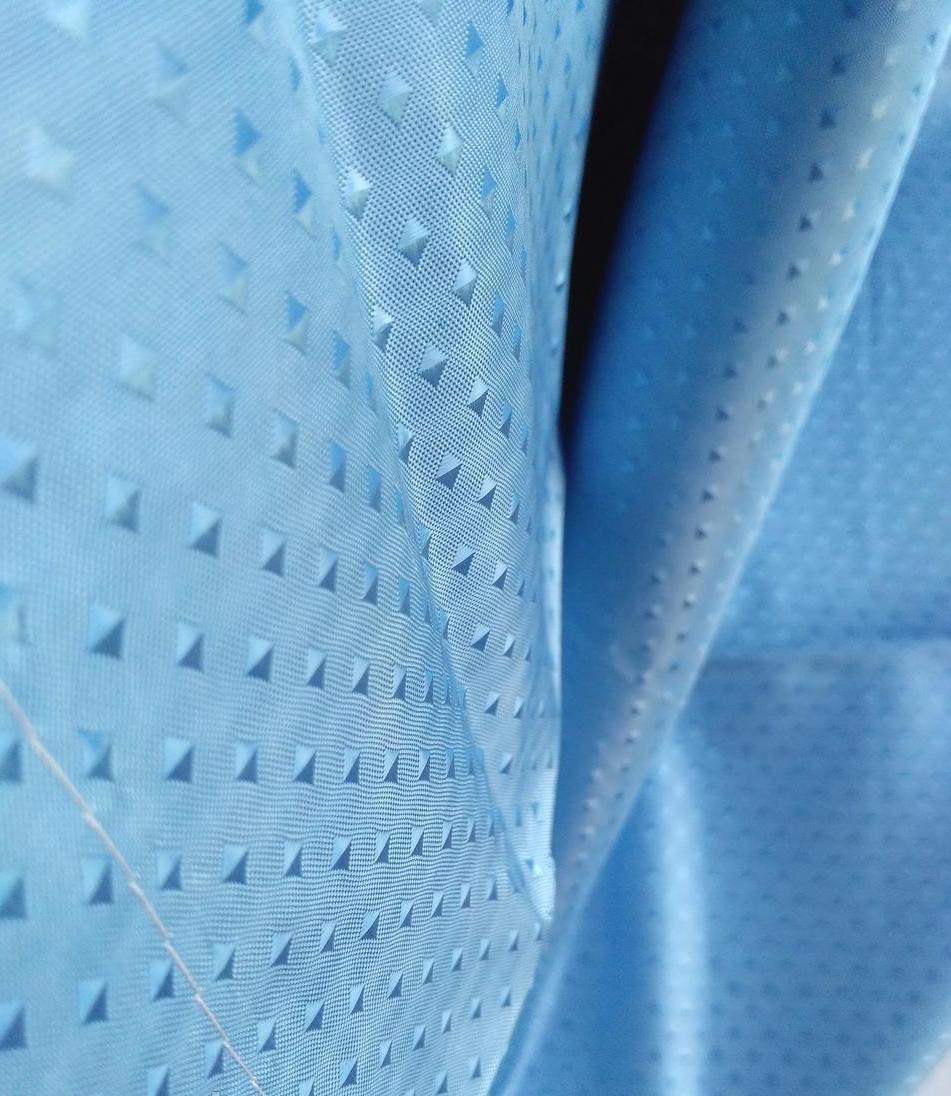 Шторка для ванной комнаты Пика Диамант с кольцами 180х200 см Голубой (835 Kha) - фото 2