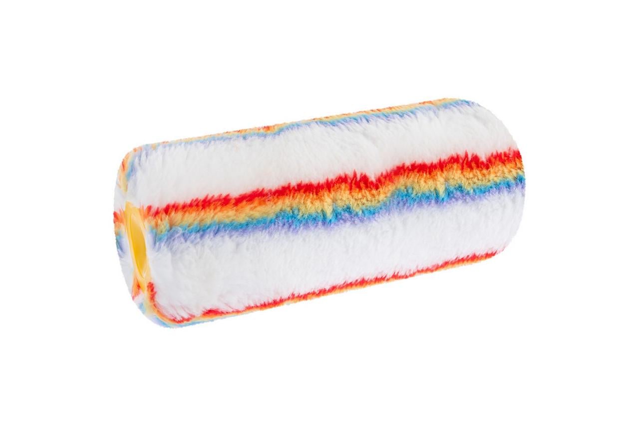 Валик малярський MasterTool Tetracolor фасадний 58/180/18 мм Ø 8 мм (мт92-5805) Валик малярський MasterTool Tetracolor фасадний 58/180/18 мм Ø 8 мм (мт92-5805)