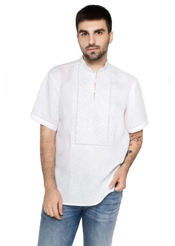 Вышиванка мужская р. 62 Белый (458)