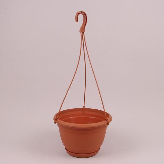 Горшок пластмассовый Flora подвесной Cegla 25 см 85551 Терракотовый (DR015193)
