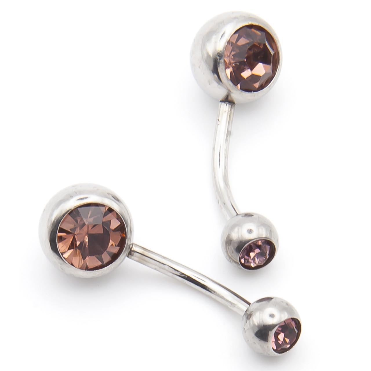 Серьга для пирсинга Банан стразы из нержавеющей стали 12х5/8х1,5 мм 1 шт. Слива (ПС0508б18) Серьга для пирсинга Банан стразы из нержавеющей стали 12х5/8х1,5 мм 1 шт. Слива (ПС0508б18)