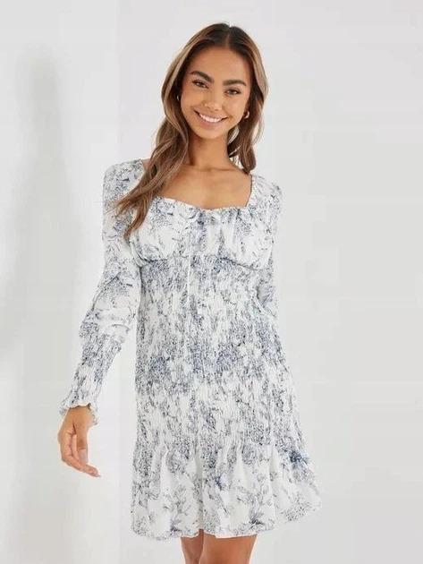 Платье Missguided WXDD930972 Цветы р. 34 Белый