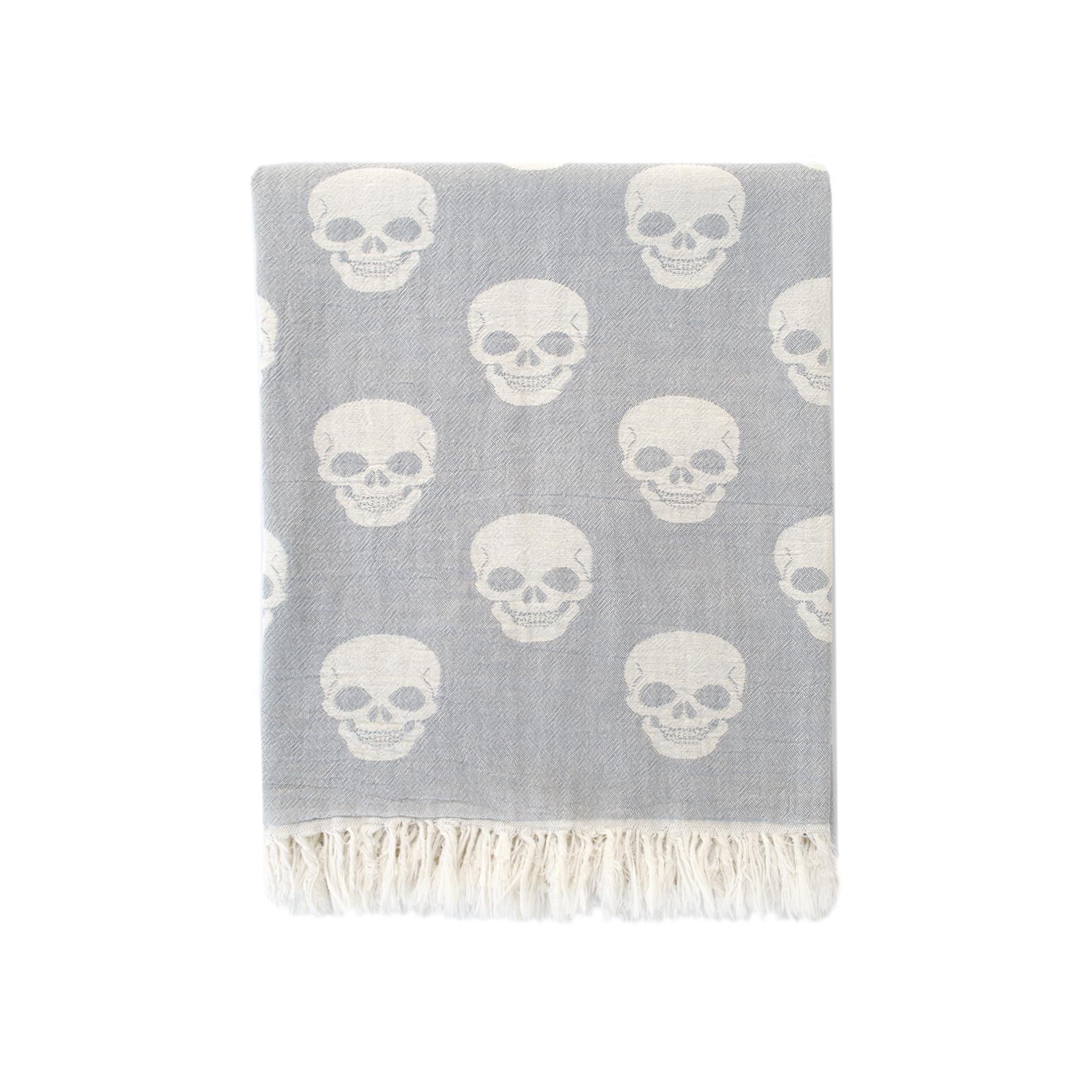 Рушник Lotus Home Pestemal Skull 270 г/кв. м 90х160 см Grey