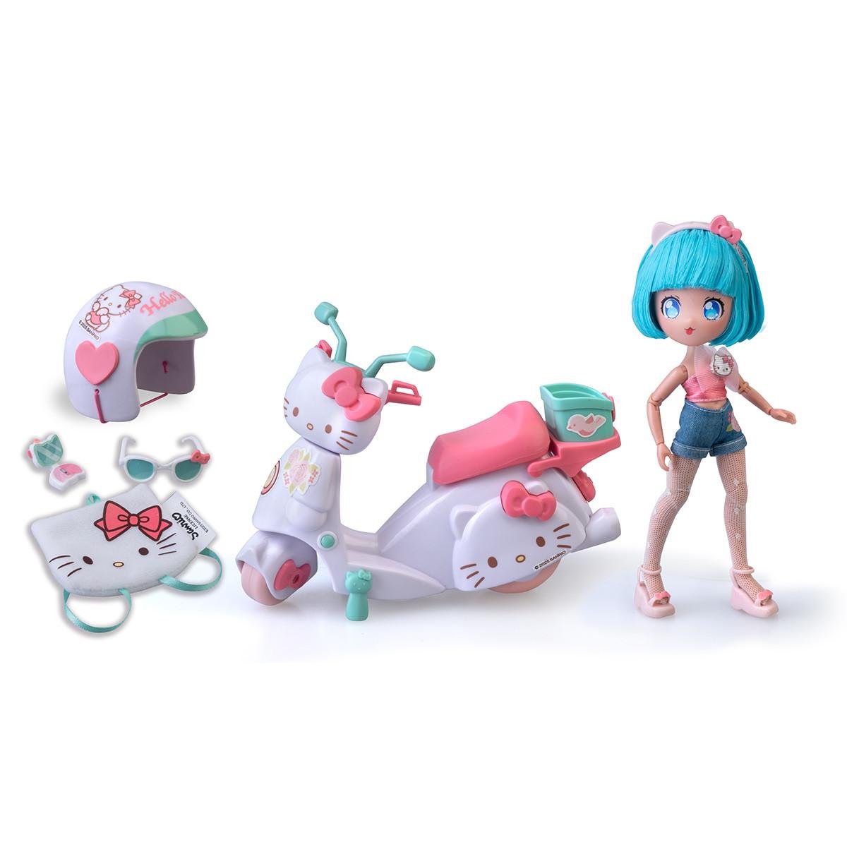 Игровой набор Hello Kitty 4SF Manga Dolls Красавица Пинк на скутере (2733698155)