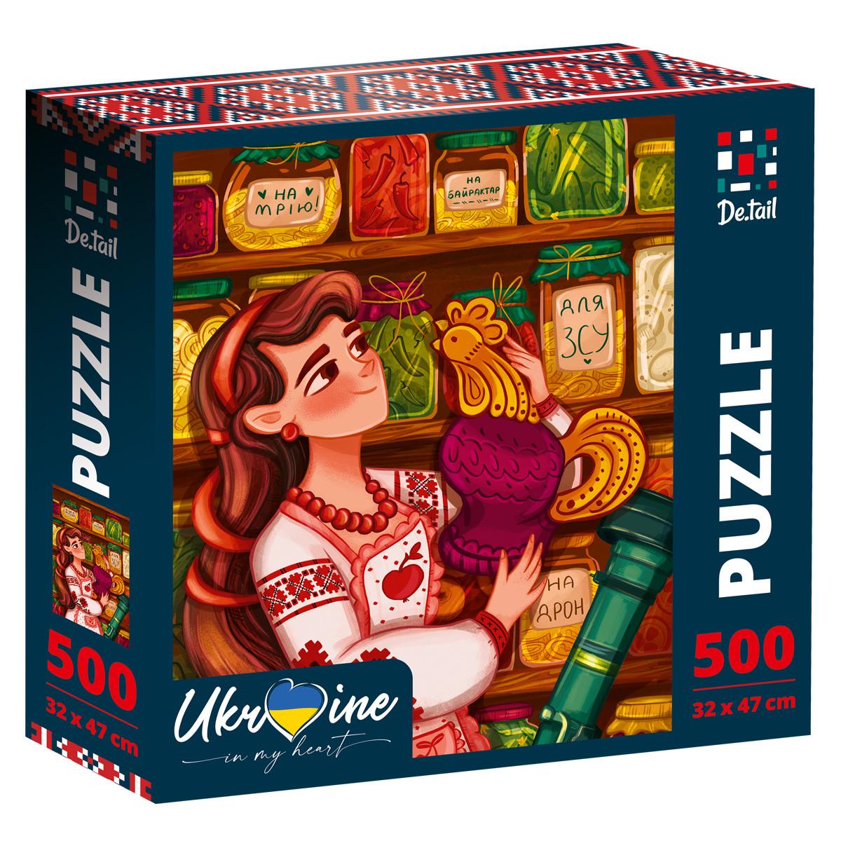 Пазлы Puzzle Russian girl with the cock 500 элементов (2987245467)