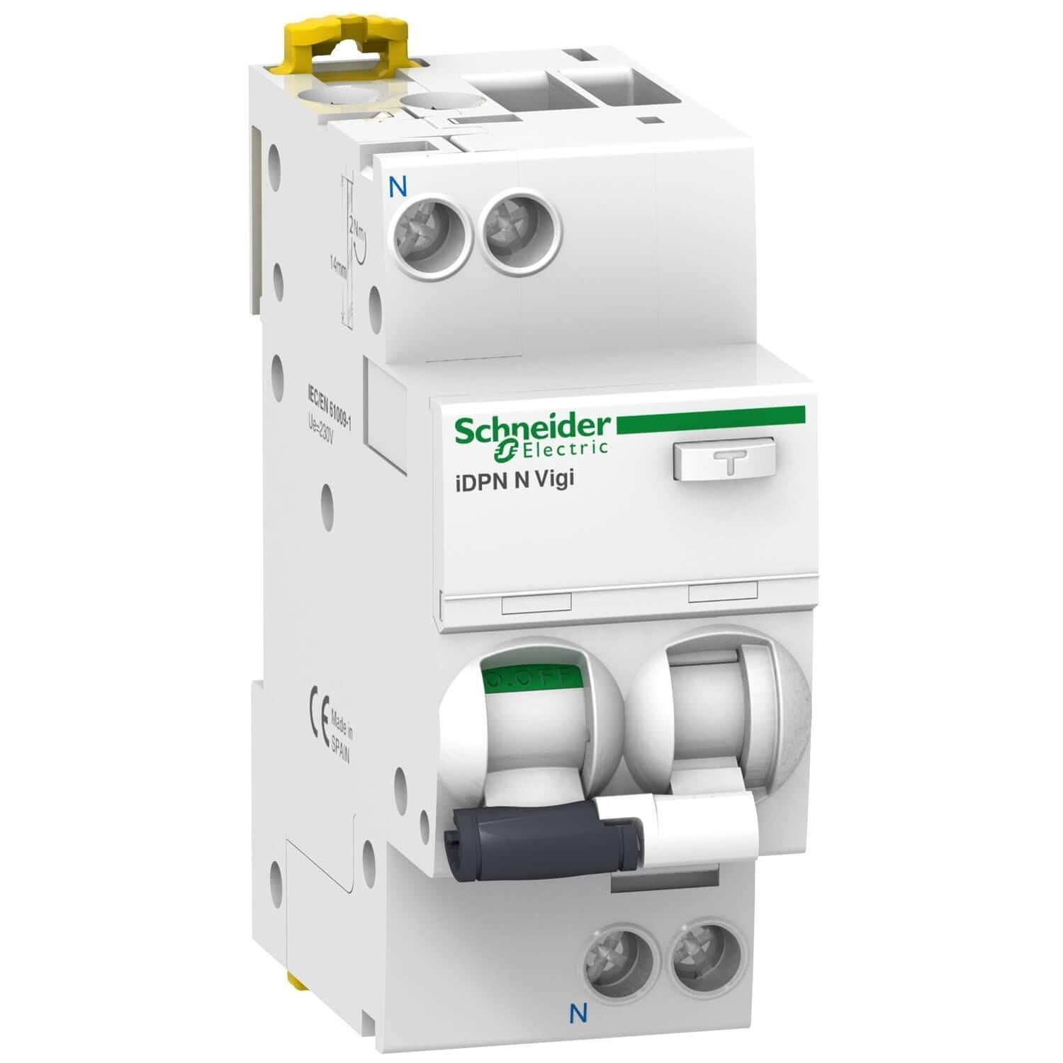 Выключатель автоматический дифференциальный Schneider Electric iDPN VIGI 6кА 32A B 30мА AC A9D55632 (00000075429)