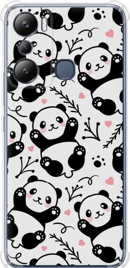 Чехол на Infinix Hot 20i Панды (4318sp-2964-42517)