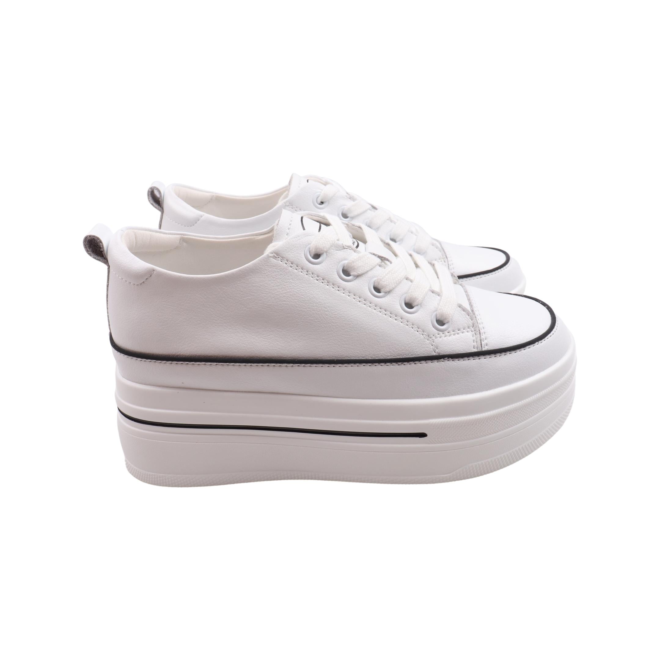 Кеды женские Farinni из кожи р. 36 Белый (356-23DTC)