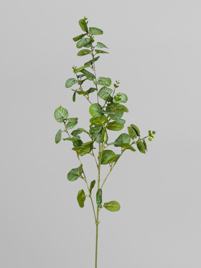 Искусственная ветвь эвкалипта для декора 90 см Светло-зеленый (Р03041)