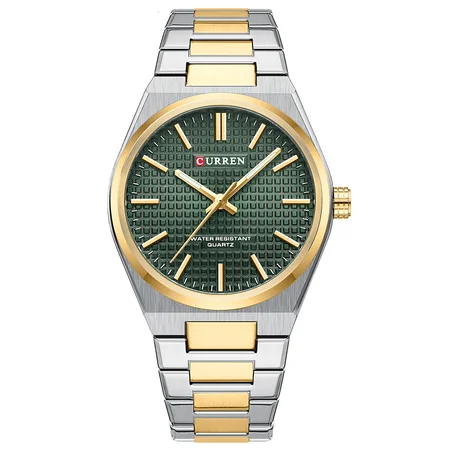Наручний годинник Curren 8439 Silver/Gold/Green