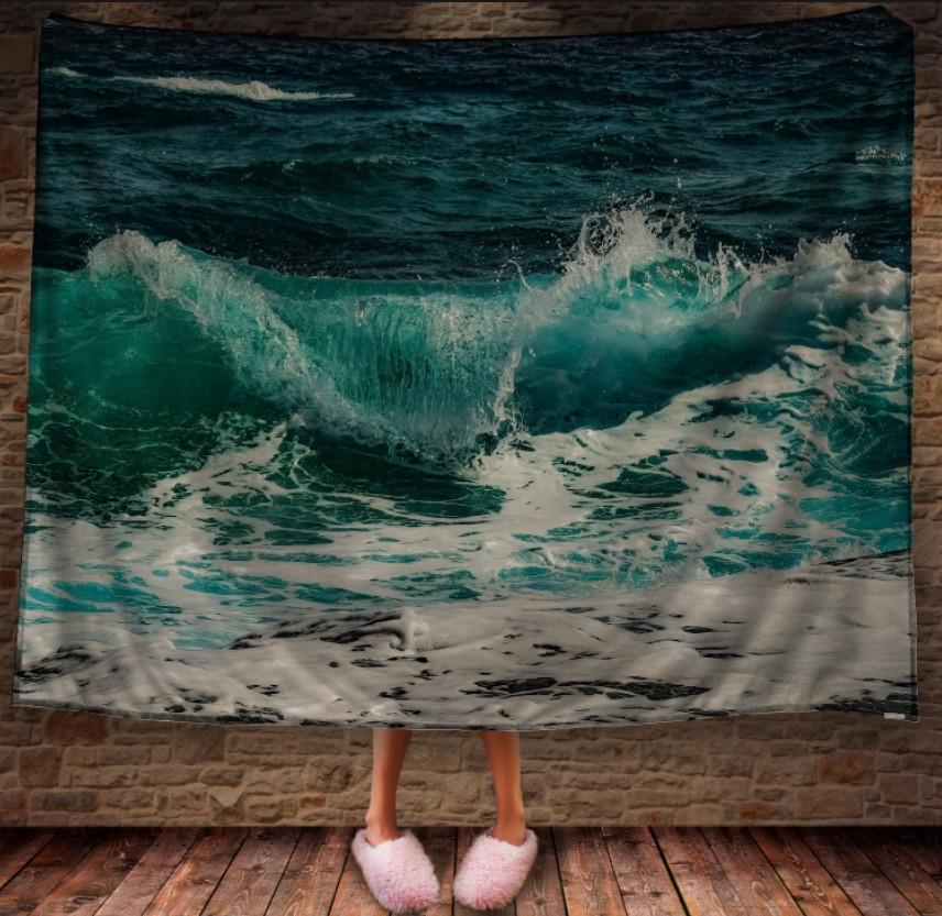 Плед с 3D принтом Море 150x200 см (epi_1236) Плед с 3D принтом Море 150x200 см (epi_1236)