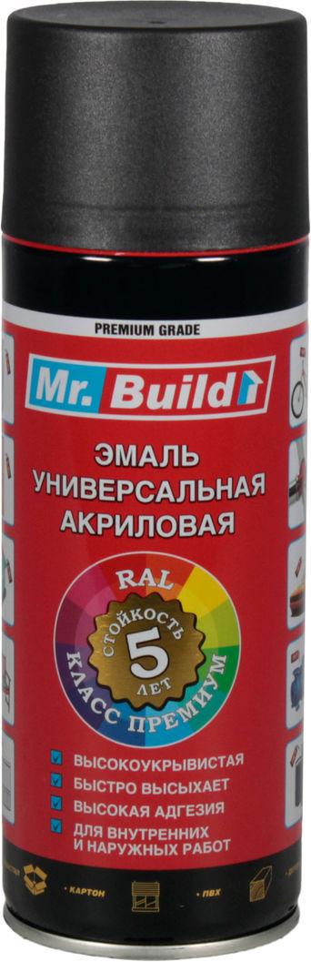 Фарба-спрей Mr.Build 400 мл RAL 9005 Чорний матовий (Mr.B 20_9005 9005)