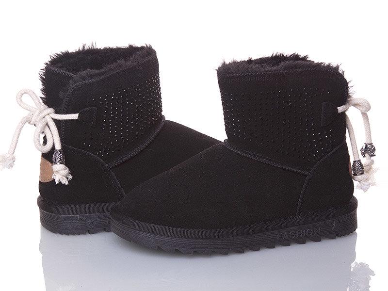 Угги с натуральной шерстью Waldem Z2-black р. 32 Черный